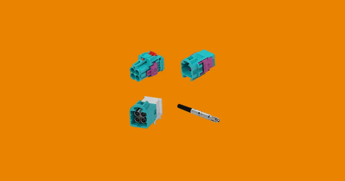 TE Connectivity MINI FAKRA automotive connector system for ADAS, camera, V2X and digital cockpit applications.
