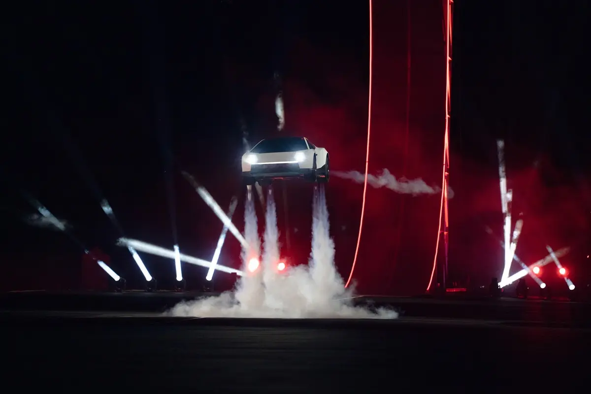 Tesla Roadster prototype during its October 2026 demonstration.