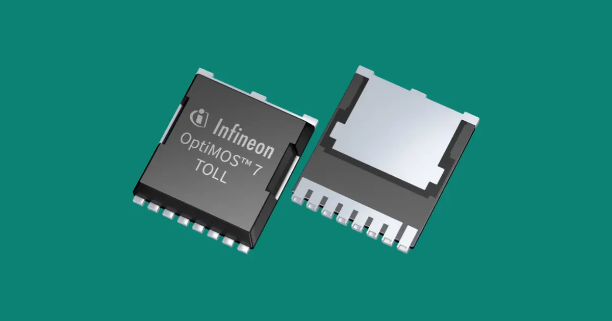 Infineon OptiMOS 7 automotive MOSFETs in TOLL packages.